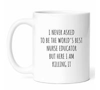 Best Nurse Educator Mug - Healthcare Instructor Coffee Cup - Mentor Funny Gift from Colleagues - Nursing Teacher Tea Mugs - Medical Professional11Oz Drinking Cups for Students, Birthday, Him