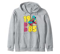 Best Of 1985 Retro 80s Vibes Raised In The 80s Old School Zip Hoodie
