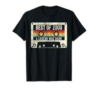 Best of 2008 12th Birthday Gift 12 Years Old Retro Tape T-Shirt