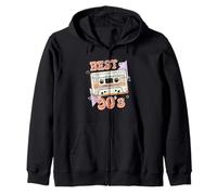 Best of 90s Mixtape Nostalgia Cassette Vintage Aesthetic Zip Hoodie
