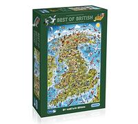 Best of British | 1000 Piece Jigsaw Puzzle | Map Jigsaw Puzzle | Sustainable Puzzle for Adults | Premium 100% Recycled Board | Great Gift for Adults | Gibsons Games