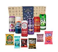 Best of British Ale Beer Gift Box, Happy Birthday Present with 6 Premium Craft Ales, 6 Savoury Snacks and a Pint Glass, Gift for Men and Women