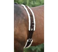 Best On Horse Fleece Padded Lunge Roller - Pony Horse Lunging Equipment with Adjustable Girth - Cob Under Belly Belt Strap for Training Schooling Outdoor Breaking Stable Yard (Full, Brown)