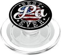 Best Pa Ever Usa Flag Stamp Fathers Day Dad To Be PopSockets PopGrip for MagSafe
