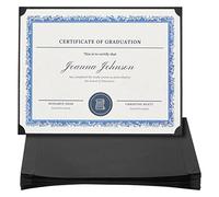Best Paper Greetings 24-Pack Single Sided Award Certificate Holders - Bulk Certificate Holders for Graduation, Diploma, Employee Appreciation, Certification (fits 8.5x11, Black)