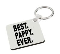 Best Pappy Ever, Family Gifts, Key Ring Keychain A5, MDF Key ring. (MDF Keyring) (MDF Keyring)