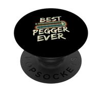 Best Pegger Ever Funny Cribbage Game PopSockets Adhesive PopGrip