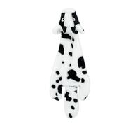 Best Pet Supplies 2-in-1 Stuffless Squeaky Dog Toys with Soft, Durable Fabric for Small, Medium, and Large Pets, No Stuffing for Indoor, Supports Active Biting and Play - Cow, Small