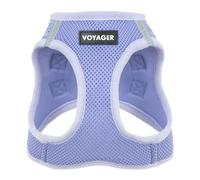 Best Pet Supplies - All Weather Mesh, Reflective, No Pull Harness for Small, Medium Dogs, Cats - Secure with Hook & Loop Fastener, Buckle, Double D-Rings - Lavender, M (Chest: 16-18")