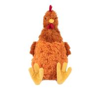Best Pet Supplies Chicken Crinkle Plush Dog Toys for Interactive Play, Puppy and Senior Indoor Play, Colorful Chicken Toy Shape, Cute and Cuddly - Crinkle Chicken (Brown)