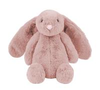 Best Pet Supplies Interactive Bunny Buddy Dog Toy with Crinkle and Squeaky Enrichment for Small and Medium Breed Puppies or Dogs, Cute and Plush - Bunny (Mauve)