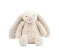 Best Pet Supplies Interactive Bunny Buddy Dog Toy with Crinkle and Squeaky Enrichment for Small and Medium Breed Puppies or Dogs, Cute and Plush - Bunny (Beige)