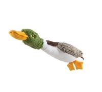 Best Pet Supplies Interactive Mallard Mates Dog Toy with Crinkle and Squeaky Enrichment for Small and Medium Breed Puppies or Dogs, Cute and Plush - Mallard Duck (Brown), Medium