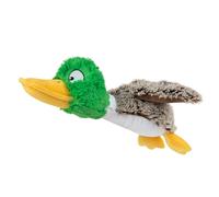 Best Pet Supplies Interactive Mallard Mates Dog Toy with Crinkle and Squeaky Enrichment for Small and Medium Breed Puppies or Dogs, Cute and Plush - Mallard Duck (Gray), Medium