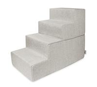 Best Pet Supplies Made in USA Foldable Pet Steps/Stairs with CertiPUR-US Certified Foam Sand, 4-Steps (H: 22")