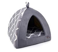 Best Pet Supplies Pet Tent-Soft Bed for Dog and Cat by - Plaid Linen, X-Large