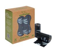 Best Pet Supplies Poop Bags for Dogs, 50% Post-Consumer Recycled Content dog waste bags on rolls, fits all poop bag holders for leashes - Black, 300 Count, Unscented