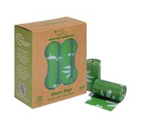 Best Pet Supplies Poop Bags for Dogs, 50% Post-Consumer Recycled Content dog waste bags on rolls, fits all poop bag holders for leashes - 300 Count, Green, Lavender Scented