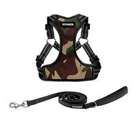 Best Pet Supplies Voyager Adjustable Dog Harness Leash Set with Reflective Stripes for Walking Heavy-Duty Full Body No Pull Vest with Leash D-Ring, Breathable All-Weather Wear - Army Base, XS