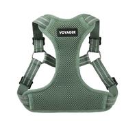 Best Pet Supplies Voyager Adjustable Dog Vest Harness Breathable No Pull Harness for Small, Medium, Large Dogs, Harness for Walking, Jogging, Easy Step-in, Reflective Stripes - Moss Green, M