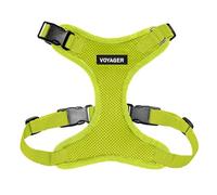 Best Pet Supplies Voyager Step-In Lock Pet Harness - All Weather Mesh, Adjustable Step In Harness for Cats and Dogs by - Lime Green (Matching Trim), S (Chest: 13-20")