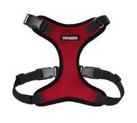 Best Pet Supplies Voyager Step-in Lock Pet Harness - All Weather Mesh, Adjustable Step in Harness for Cats and Dogs by - Red/Black Trim, XS