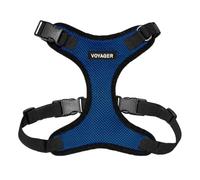 Best Pet Supplies Voyager Step-in Lock Pet Harness - All Weather Mesh, Adjustable Step in Harness for Cats and Dogs by - Royal Blue/Black Trim, M