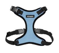 Best Pet Supplies Voyager Step-in Lock Pet Harness - All Weather Mesh, Adjustable Step in Harness for Cats and Dogs Baby Blue/Black Trim, XS