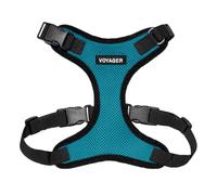 Best Pet Supplies Voyager Step-in Lock Pet Harness - All Weather Mesh, Adjustable Step in Harness for Cats and Dogs Turquoise/Black Trim, M