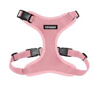 Best Pet Supplies Voyager Step-in Lock Pet Harness - All Weather Mesh, Adjustable Step in Harness for Cats and Dogs Pink (Matching Trim), S (Chest: 13-20")