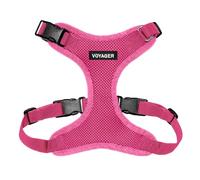 Best Pet Supplies Voyager Step-in Lock Pet Harness - All Weather Mesh, Adjustable Step in Harness for Cats and Dogs Fuchsia (Matching Trim), M (Chest: 16-24")