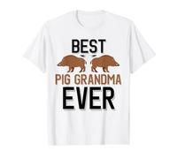 Best Pig Grandma Ever Boar Hunting Value Graphic T-Shirt, Men, White, XL