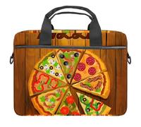 Best Pizza on the Board Laptop Case Bag Sleeve Portable Crossbody Messenger Briefcase w/Strap Handle, 13 14 inch