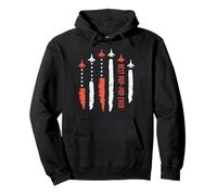 Best Pop-Pop Ever Jet Fighter US Flag Fathers Day Grandpa Pullover Hoodie
