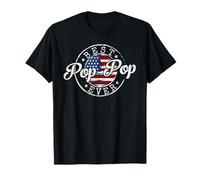 Best Pop-Pop Ever USA Flag Stamp Fathers Day Grandpa to Be T-Shirt