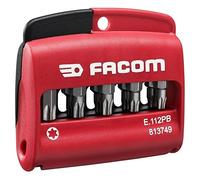 Best Price Square BIT, Set of 10 BITS + BIT Holder E.112PB by FACOM