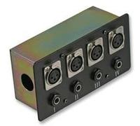 Best Price Square CONNECTION BOX, 4X XLR S + JACK BPSCA PLS00514 - AV16218 By PULSE