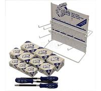 Best Price Square Jubilee Hose Clip Stand Dispenser w/Flexi Driver, Assorted, Pack of 100