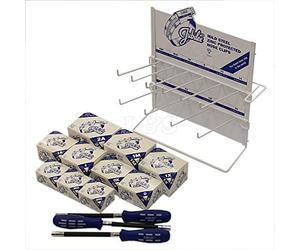 Best Price Square Jubilee Hose Clip Stand Dispenser w/Flexi Driver, Assorted, Pack of 100