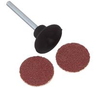 Proxxon Rubber Plate with 5 Sanding Discs, 120 + 150 Grit
