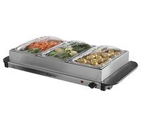 Best Price Square THREE COMPARTMENT SERVING & WARMING TRAY BPSCA E322N - SB06120 By ELGENTO