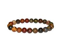 Best Price Trading Natural 8mm Gemstone Bead Chakra Healing Bracelet Gem Stone Protection Stretch Crystal (Red Picasso Jasper)