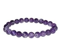 Best Price Trading Natural Gemstone 8mm Bead Healing Chakra Bracelet Protection Gem Stone Stretch Crystal (Lace Amethyst)