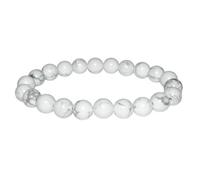 Best Price Trading Natural Gemstone 8mm Bead Healing Chakra Bracelet Protection Gem Stone Stretch Crystal (White Howlite)