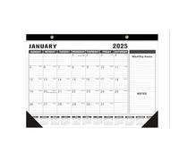 Best Prime Deals 2025 Monthly Desk Pad Calendar Large 21 34 X 17 Desk Pad Calendars, Academic Desktop Calendar with Tabs to Find your Page with Ease, Wall Calendar for Planning, Ruled Blocks, Black
