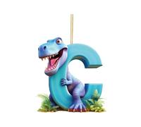 Best Prime Deals Dinosaur 26 English Letters Christmas Tree Decorations, Alphabet Letter Pendant, Tree Hanging Ornament, Home Party Decor