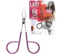 Best PROFESSIONAL Scissor TWEEZERS Great PRECISION for Facial Hair,Ingrown Hair,Fine Hair, Blackhead. LESS PAIN,Silver & Purple Men/Women with EASY SCISSOR HANDLE Expert Tools Made in MEXICO (UPDATED)