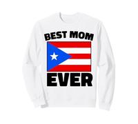 Best Puerto Rican Mom Ever Puerto Rico Boricua PR Flag Women Sweatshirt