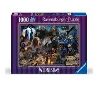 Ravensburger 12001228 - AT Wednesday - 1000 pieces jigsaw puzzle - Puzzle for adults and kids age 14 years up, Wednesday jigsaw, gift for Wednesday fans