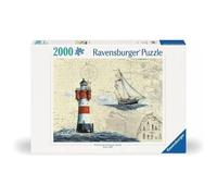 Ravensburger 12000804 - Romantic Lighthouse - 2000 pieces jigsaw puzzle - Puzzle for adults and kids age 14 years up,